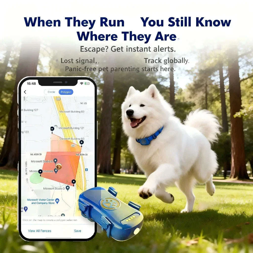 GPS Pet Tracker with Real-Time Tracking, Geo-Fence & App Alerts - Image 2