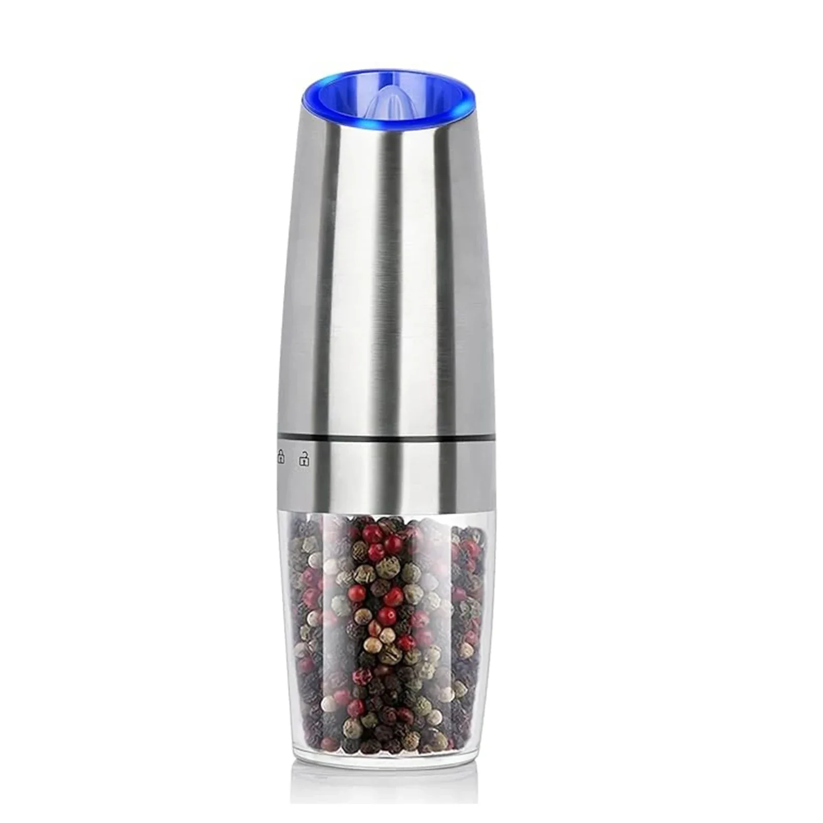 Gravity Electric Salt and Pepper Grinder with LED Light, One-Hand Operation - Image 11