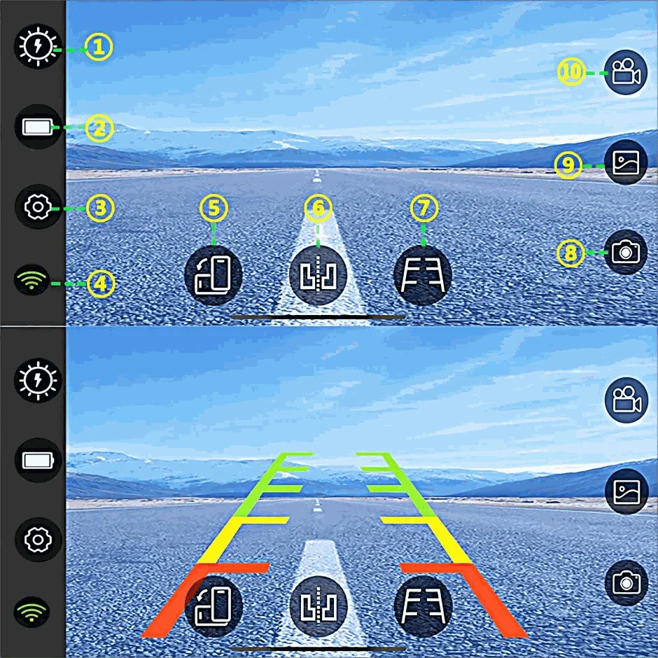 GreenYi Wireless Solar Reversing Camera with Wi‑Fi App Control - Image 17