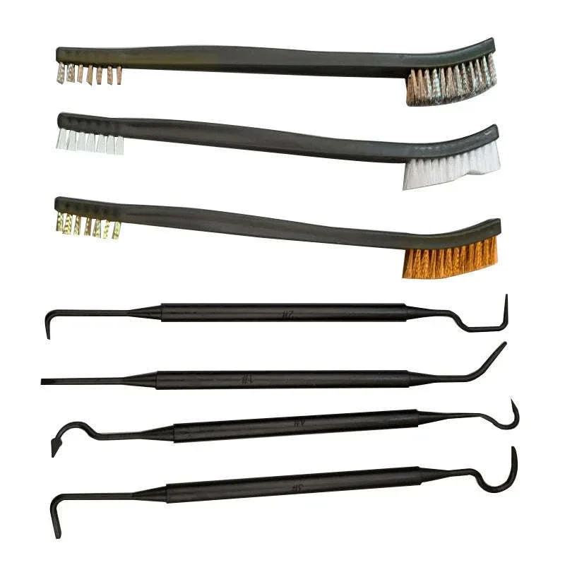 Universal Gun Cleaning Kit with Steel Wire Brushes and Picks - Image 19