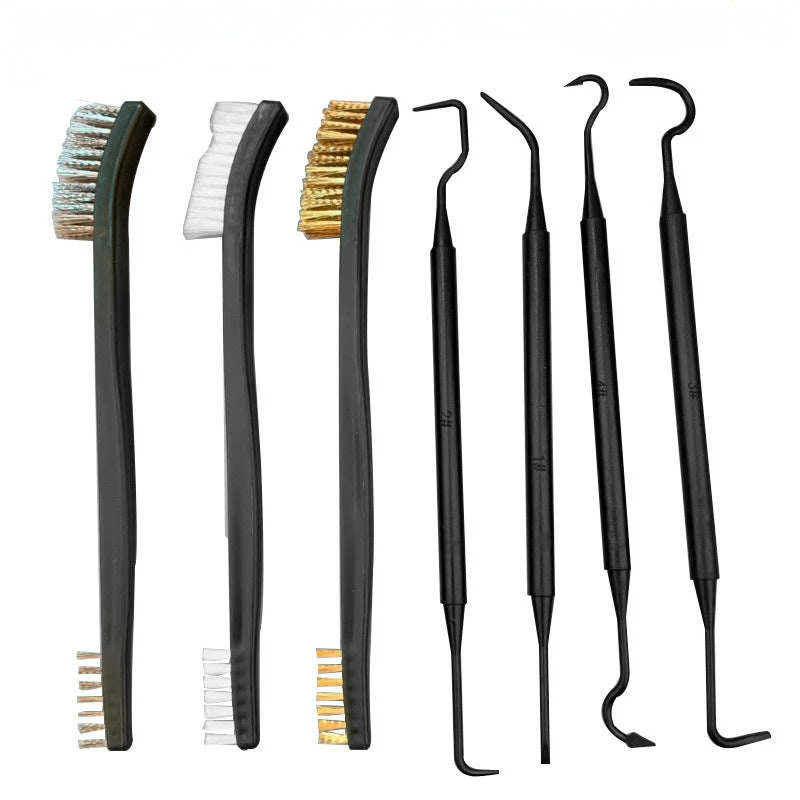 Universal Gun Cleaning Kit with Steel Wire Brushes and Picks - Image 6