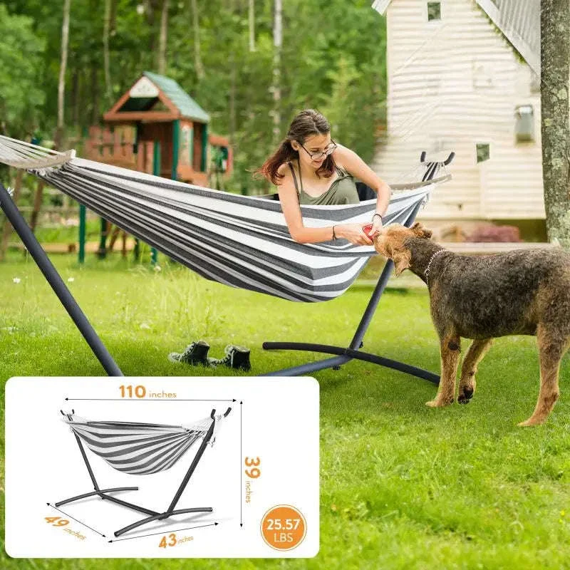 Adjustable Hammock Stand with 600 lb Capacity and Carry Bag - Image 6