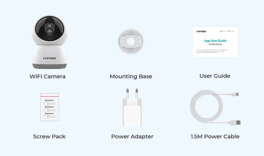 H.VIEW 3MP WiFi Indoor Security Camera with AI Detection - Image 17