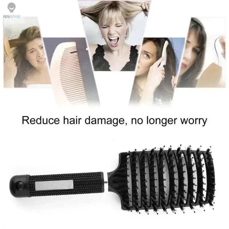 Exfoliating Hair Brush for Gentle Scalp Care and Detangling - Image 10