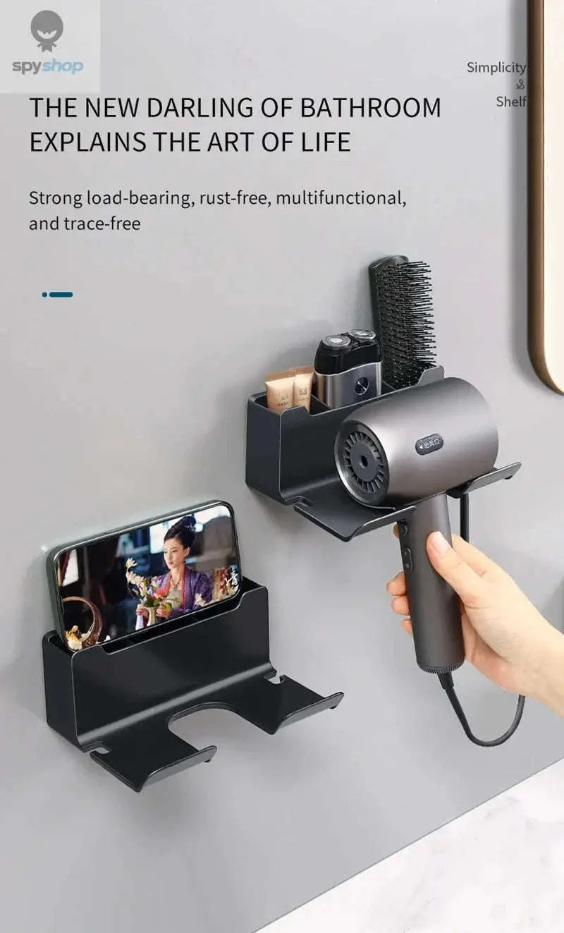 Wall Mounted Hair Dryer Holder for a Cleaner Bathroom - Image 14