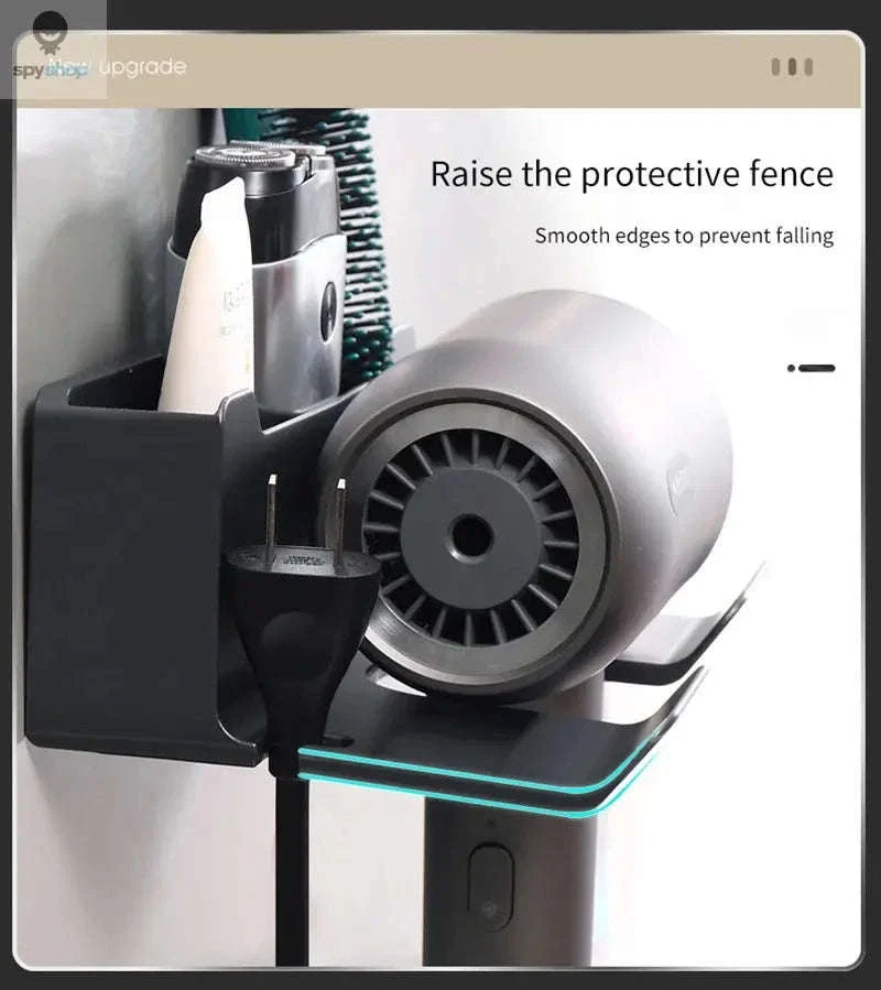 Wall Mounted Hair Dryer Holder for a Cleaner Bathroom - Image 15