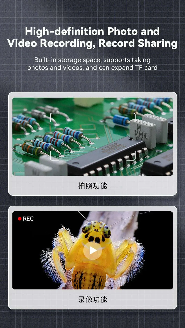 2.0-Inch 500X Digital Microscope with 8 LEDs and Screen - Image 16