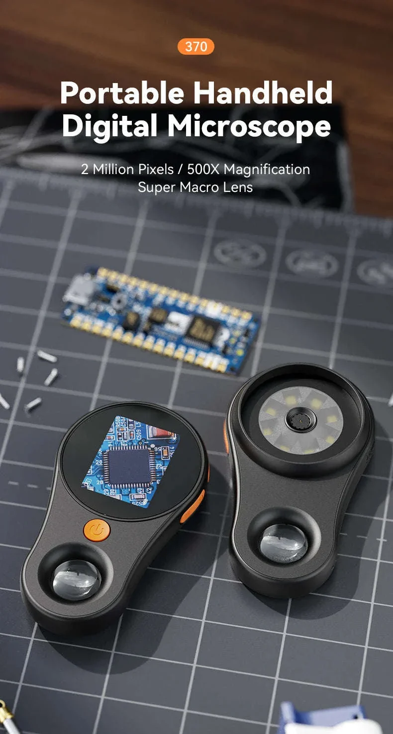 2.0-Inch 500X Digital Microscope with 8 LEDs and Screen - Image 7