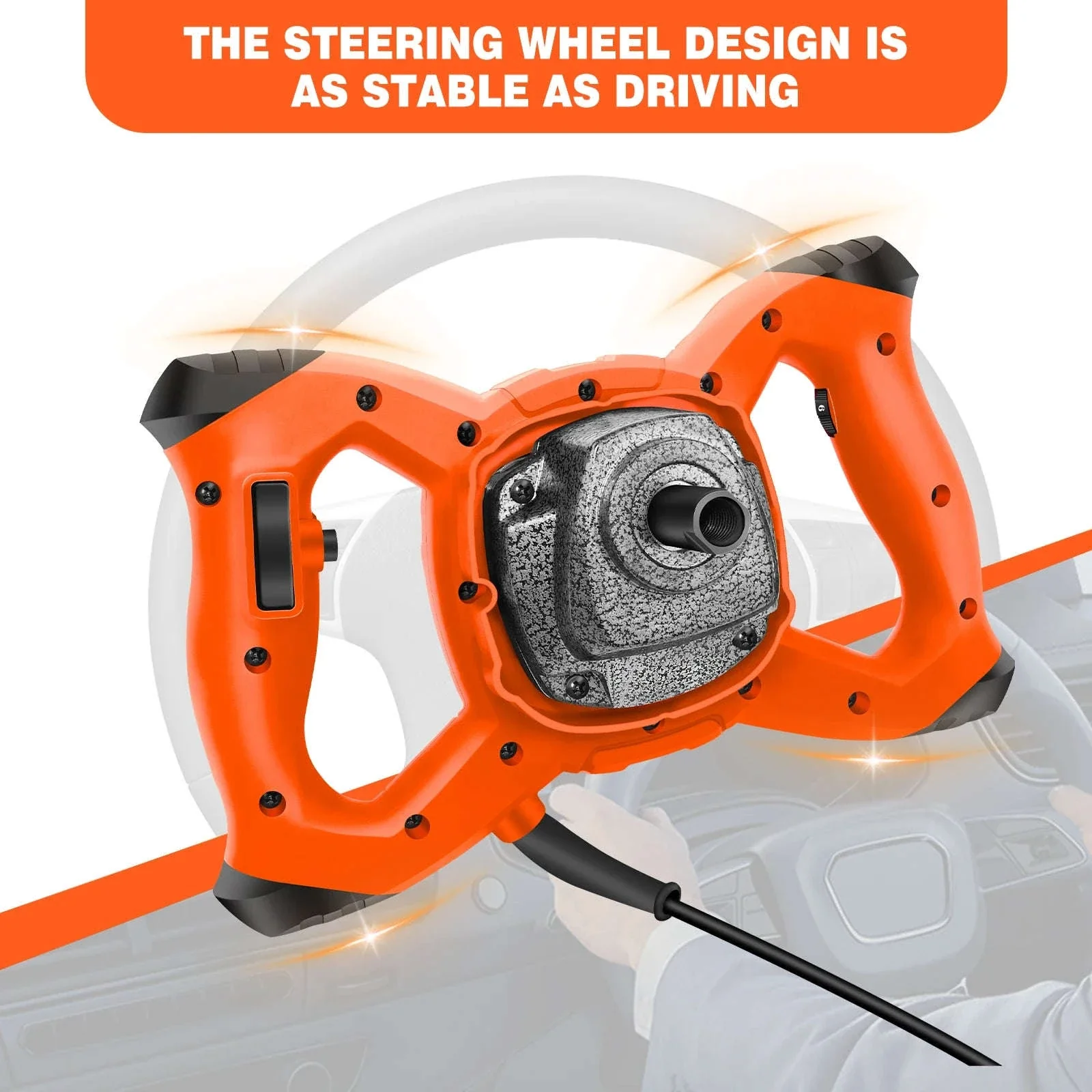Handheld Paint Concrete Mixer with Adjustable 6-Speed Control - Image 15