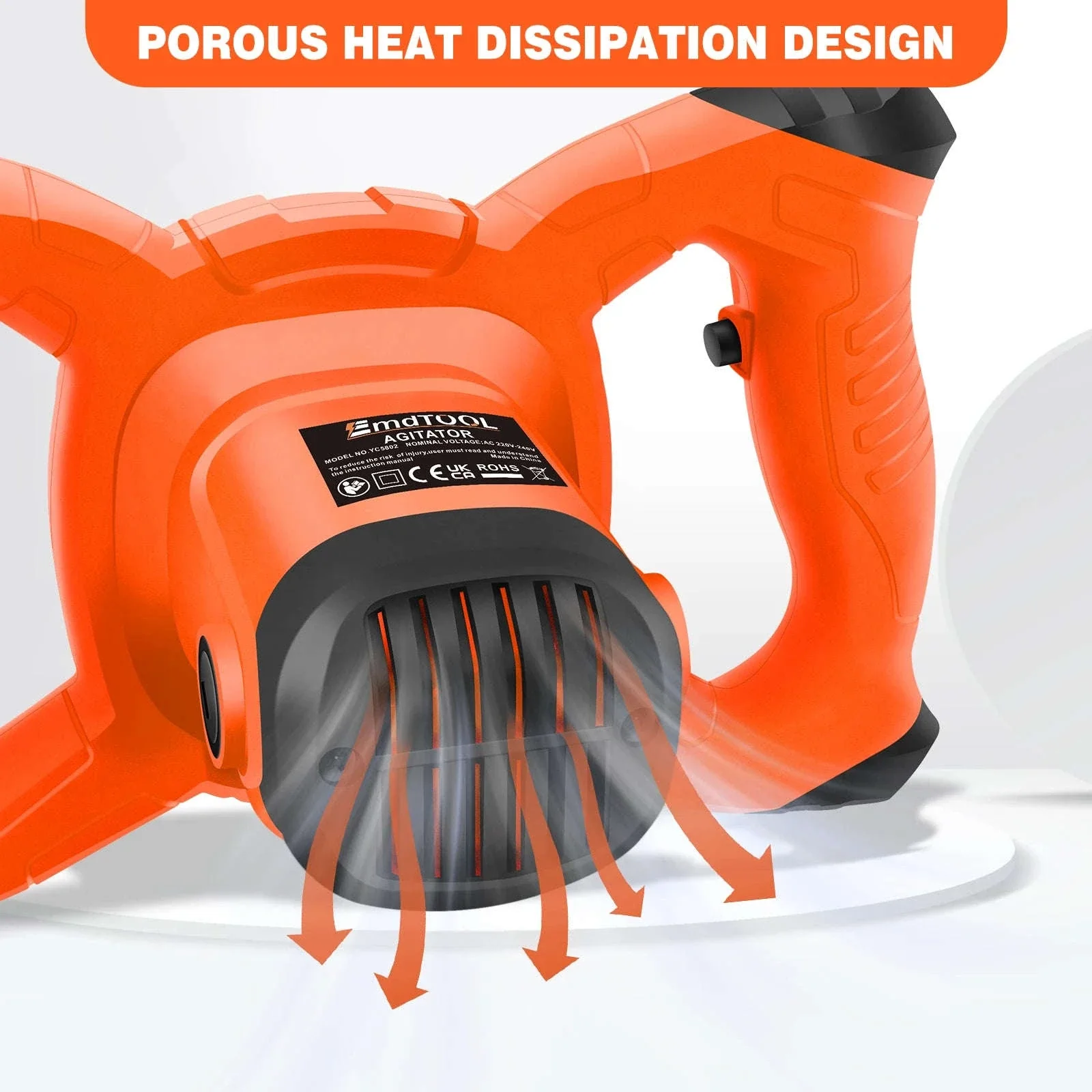 Handheld Paint Concrete Mixer with Adjustable 6-Speed Control - Image 16