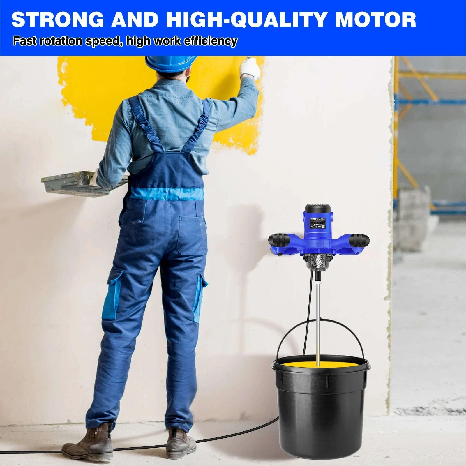 Handheld Paint Concrete Mixer with Adjustable 6-Speed Control - Image 20
