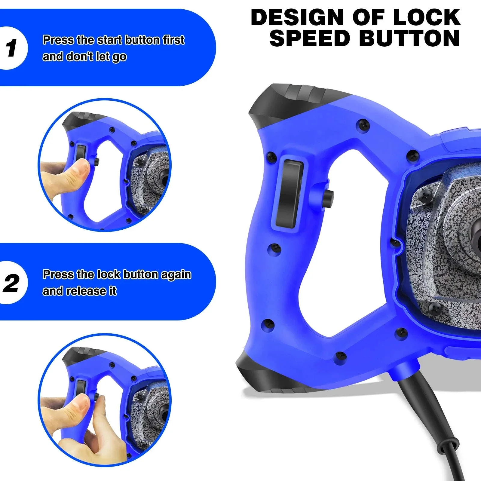 Handheld Paint Concrete Mixer with Adjustable 6-Speed Control - Image 6