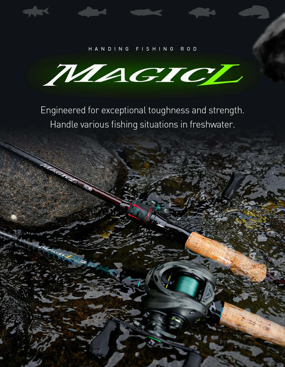 HANDING Magic L Spinning & Casting Fishing Rod - Image 8