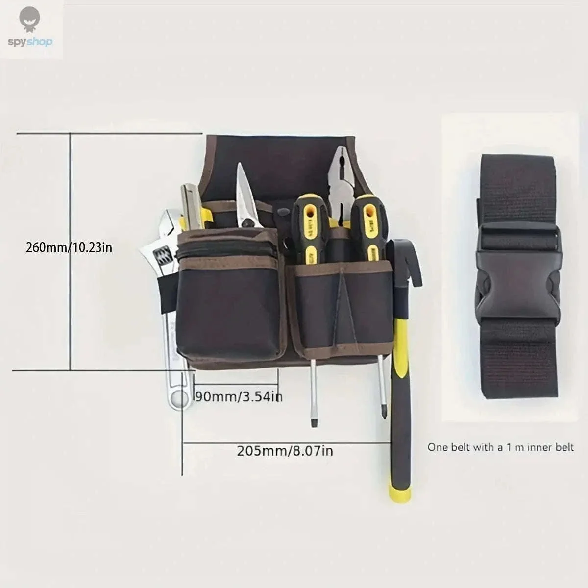 Electrician Tool Bag with Adjustable Waist Belt and Pocket Layout - Image 3