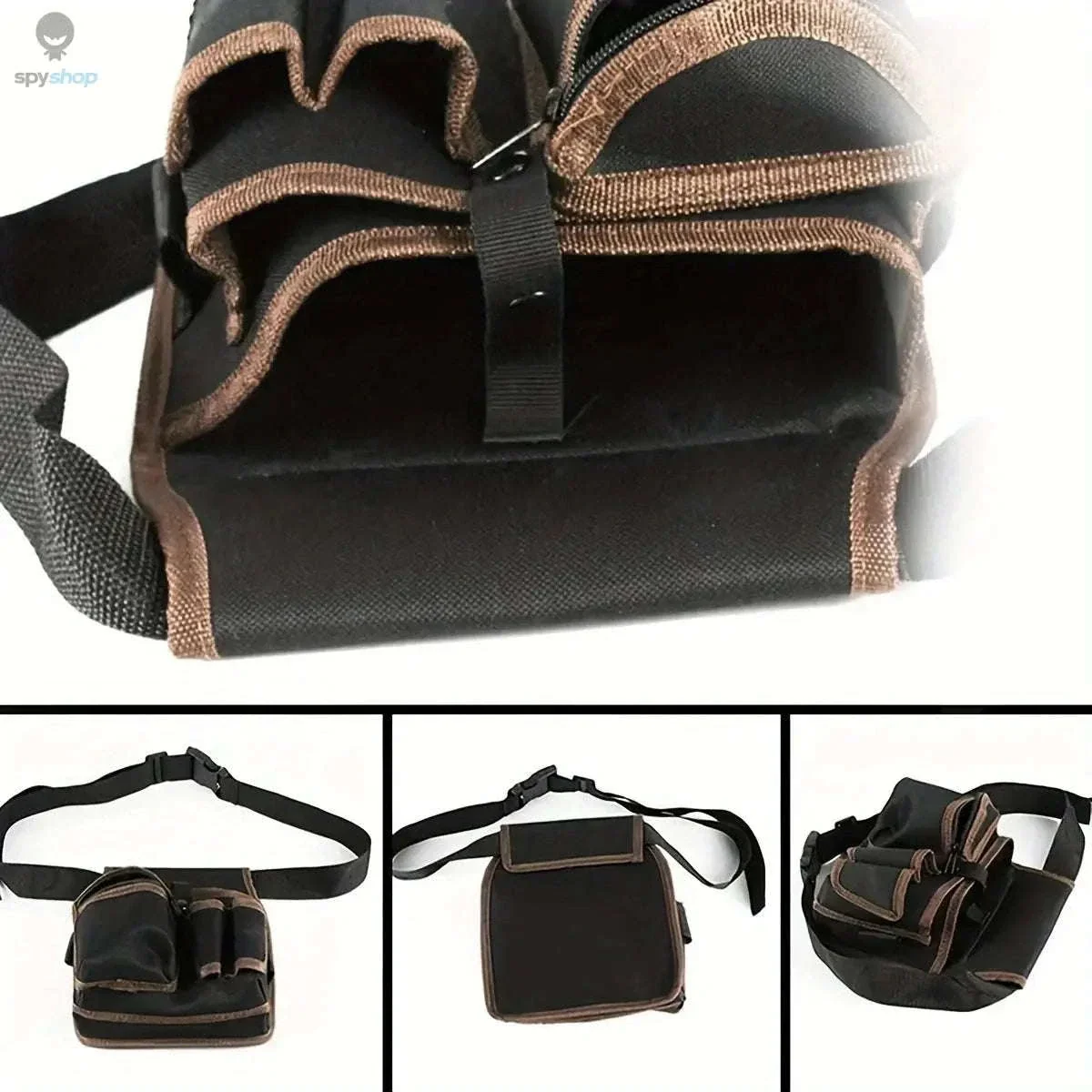 Electrician Tool Bag with Adjustable Waist Belt and Pocket Layout - Image 4