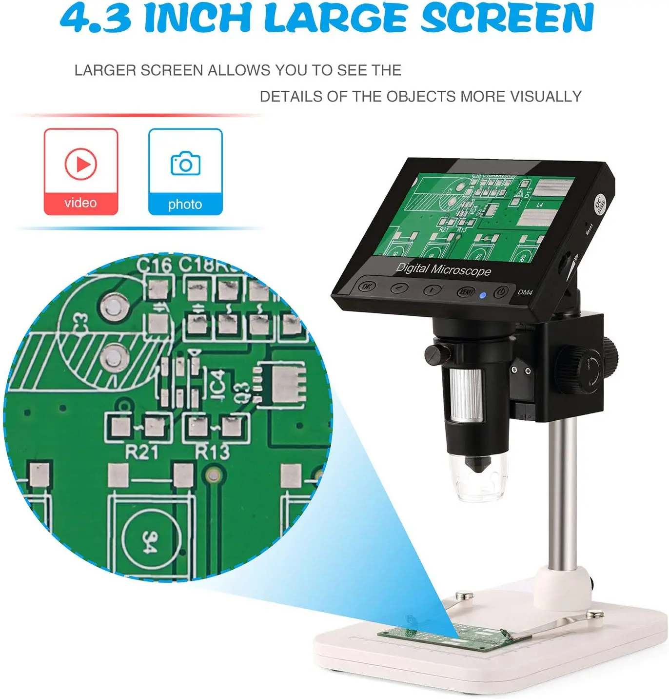 Digital Microscope 1200X for Soldering, Coins & PCB Inspection - Image 16
