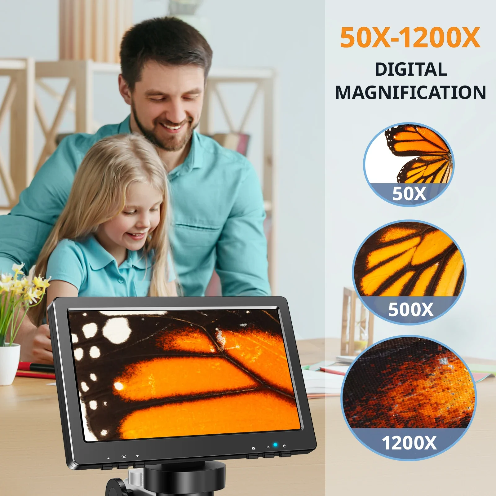 Digital Microscope 1200X for Soldering, Coins & PCB Inspection - Image 3