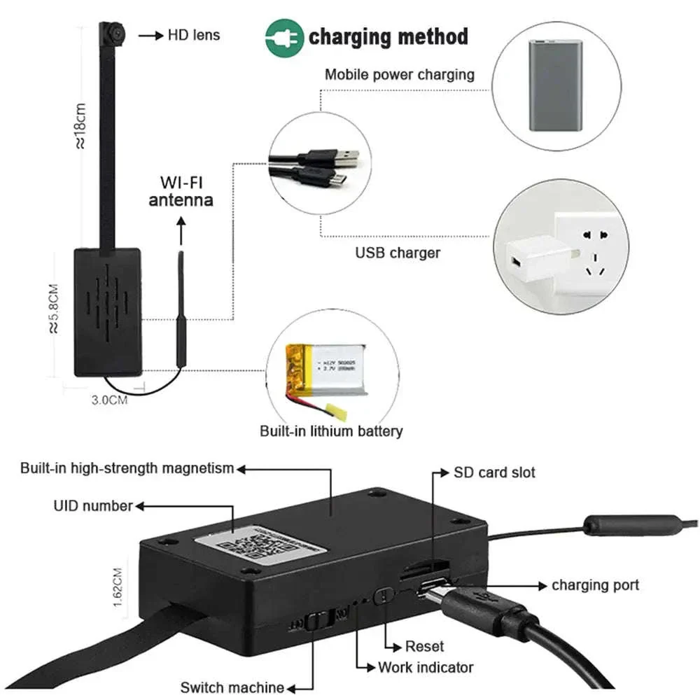 HD WiFi Mini Camera with 1080P Recording and WiFi Viewing - Image 6