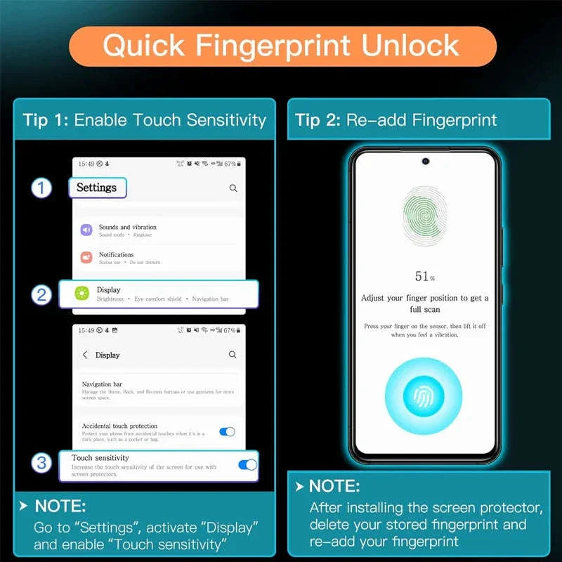 HD Screen Protector for Samsung Galaxy Devices - Image 2