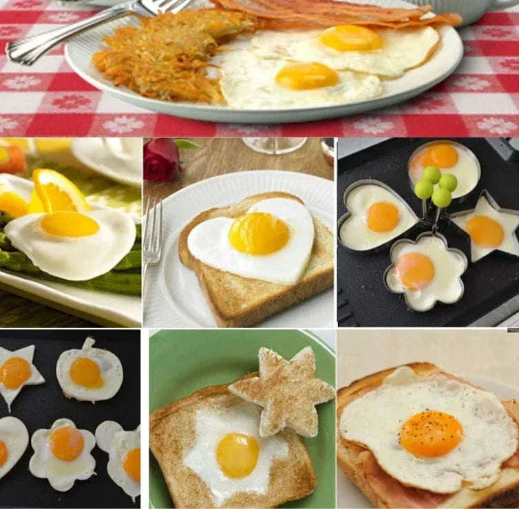 Heart-Shaped Stainless Steel Egg and Pancake Mold - Image 6