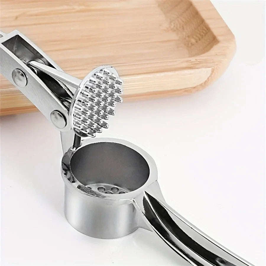 Heavy Duty Garlic Press Multi-Tool 18cm Aluminum Crusher