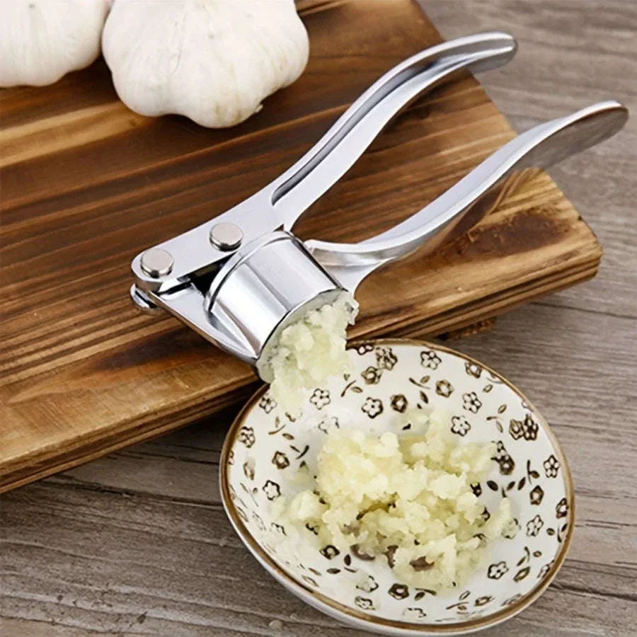 Heavy Duty Garlic Press Multi-Tool 18cm Aluminum Crusher - Image 2