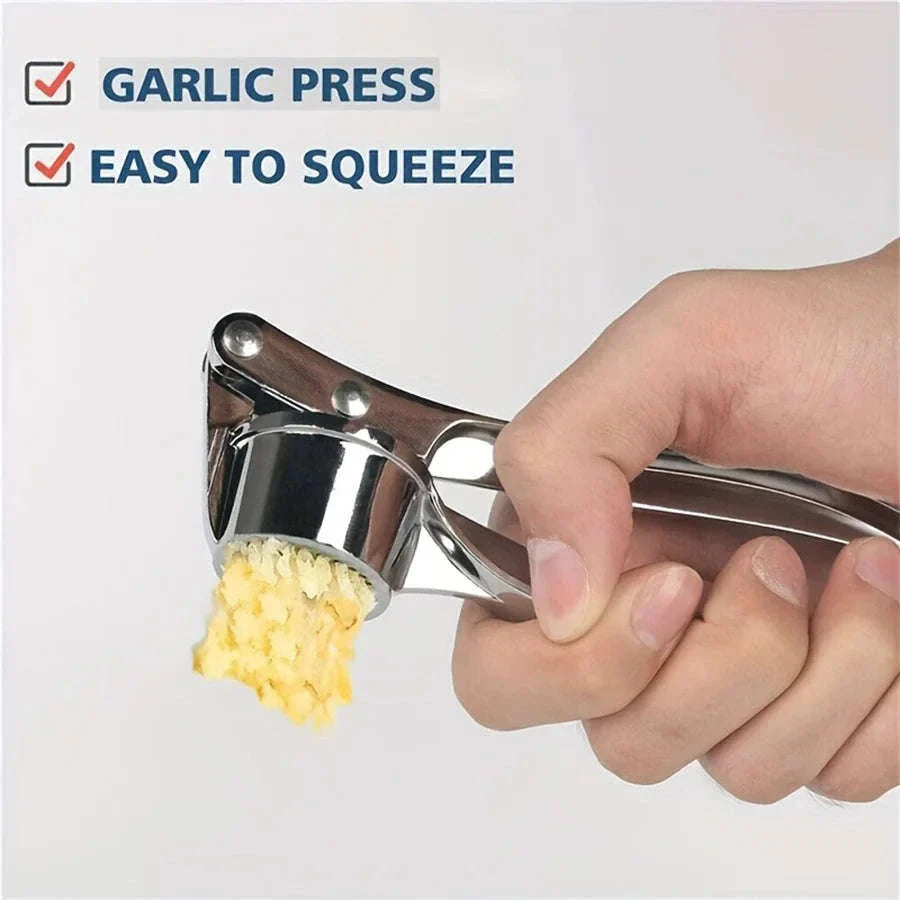 Heavy Duty Garlic Press Multi-Tool 18cm Aluminum Crusher - Image 5