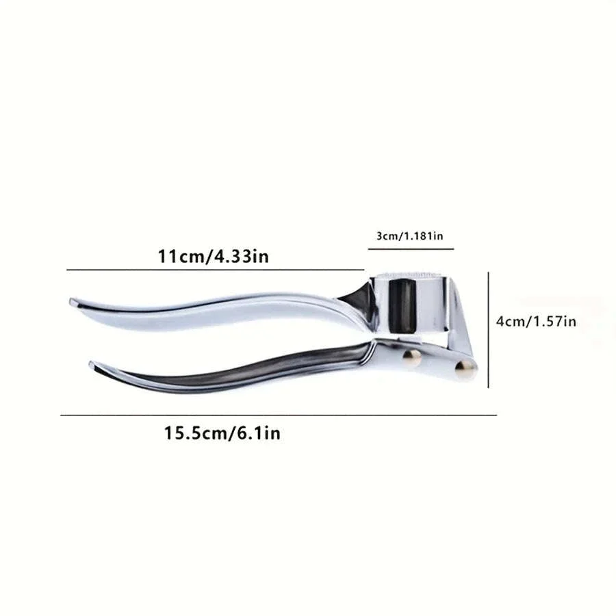 Heavy Duty Garlic Press Multi-Tool 18cm Aluminum Crusher - Image 6