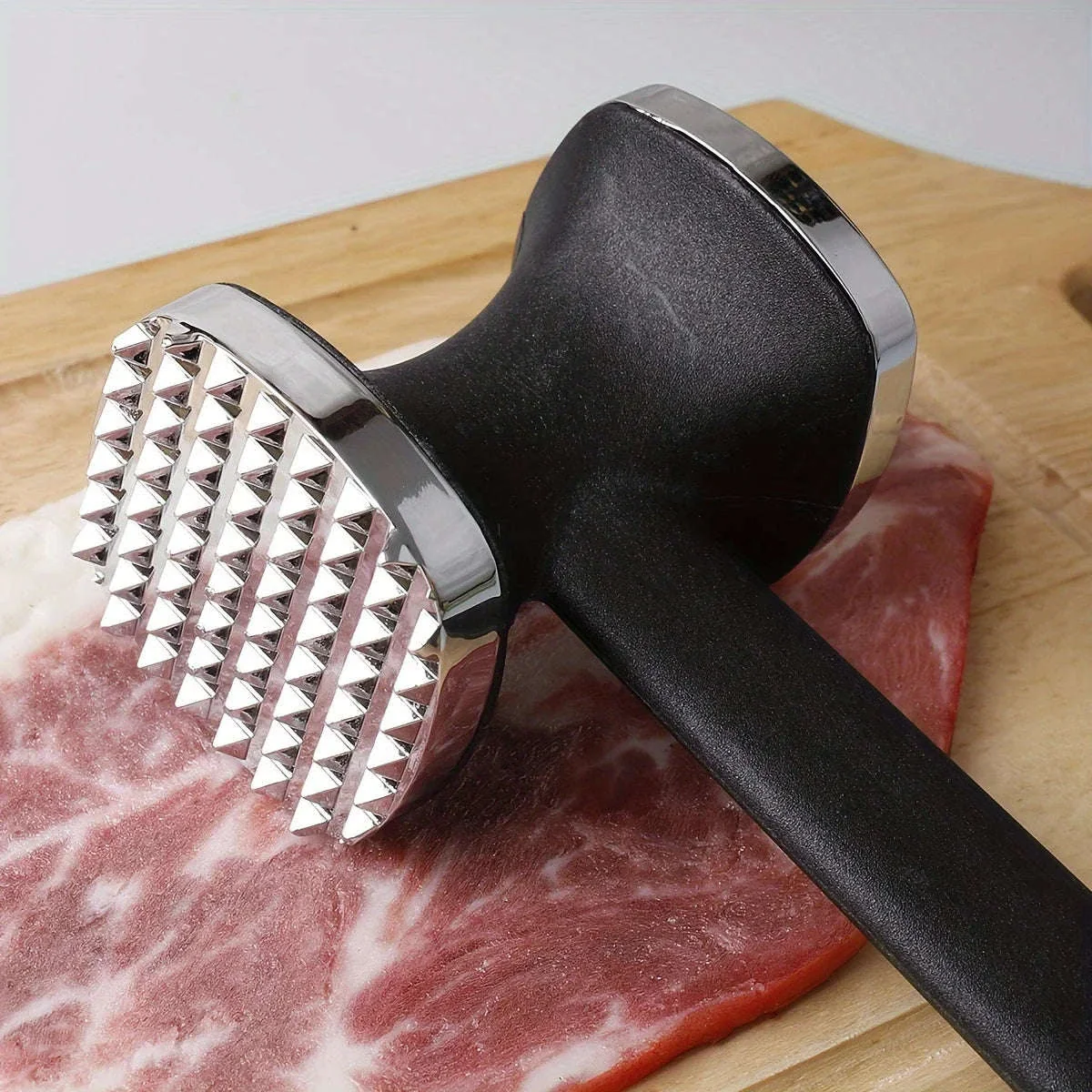 Meat Tenderizer Hammer with Rubber Grip for Easier Prep - Image 2