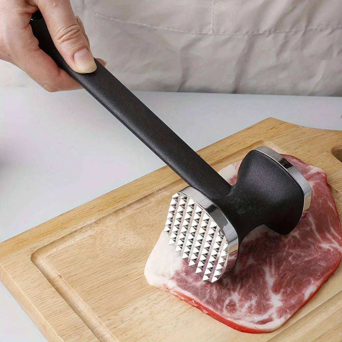 Meat Tenderizer Hammer with Rubber Grip for Easier Prep - Image 5