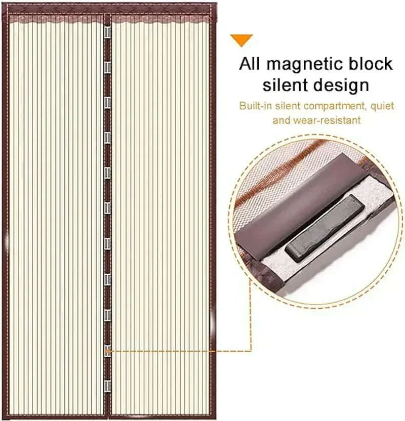 Heavy Duty Magnetic Screen Door Mesh Curtain for Easy Entry - Image 10