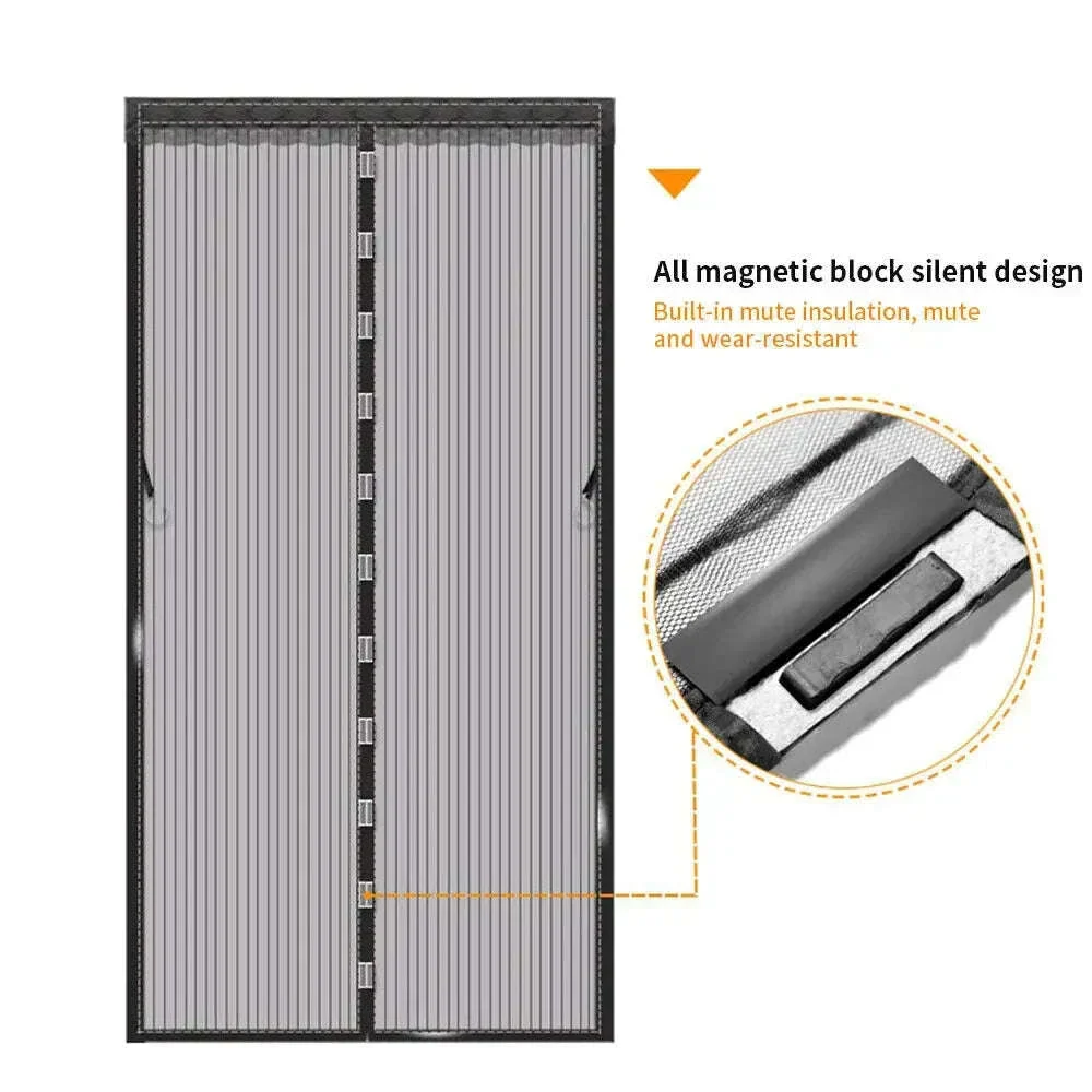 Heavy Duty Magnetic Screen Door Mesh Curtain for Easy Entry - Image 12