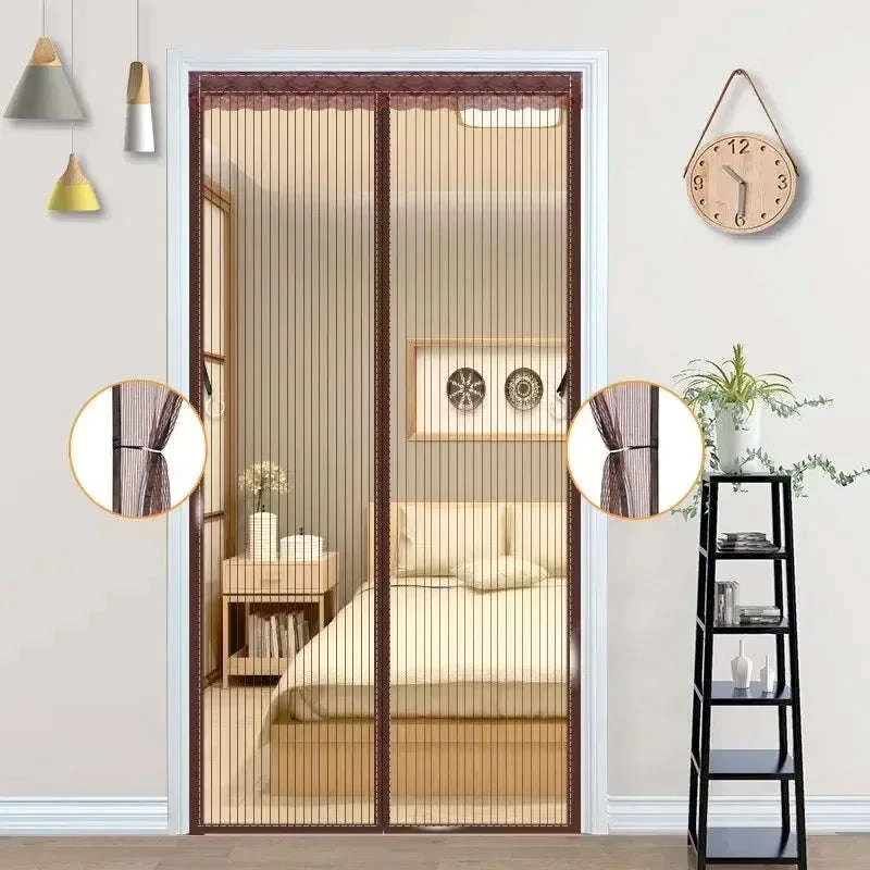 Heavy Duty Magnetic Screen Door Mesh Curtain for Easy Entry - Image 3