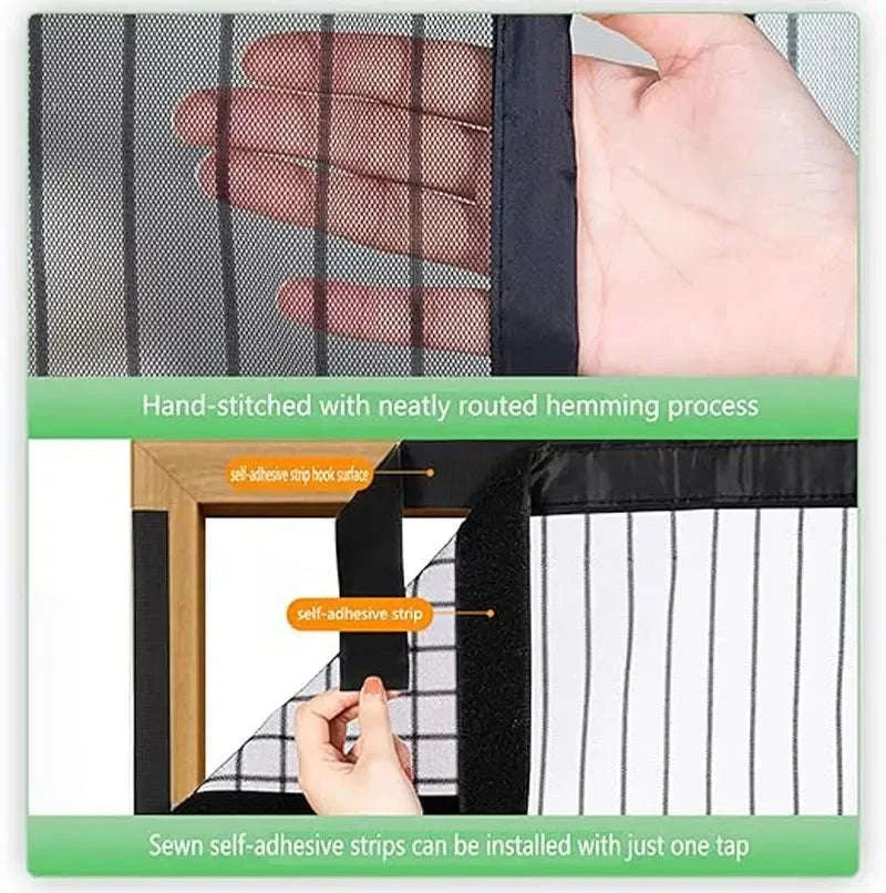 Heavy Duty Magnetic Screen Door Mesh Curtain for Easy Entry - Image 8