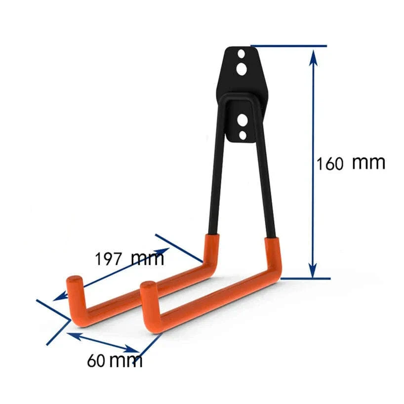 Heavy Duty Metal Hook Garage Organizer for Strong Wall Storage - Image 12