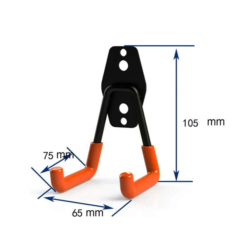 Heavy Duty Metal Hook Garage Organizer for Strong Wall Storage - Image 19