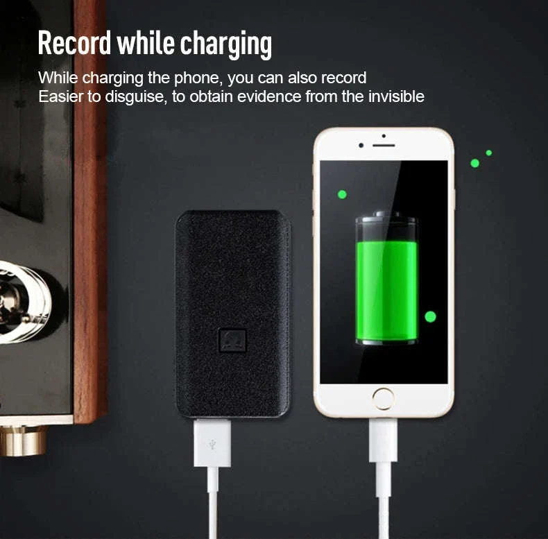Hidden Voice Recorder Power Bank with 5000mAh and Long Recording - Image 13