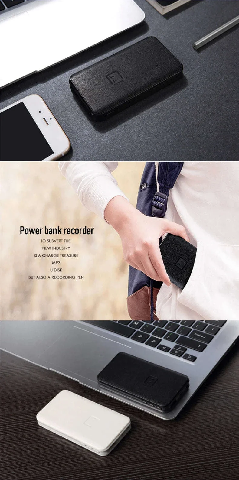 Hidden Voice Recorder Power Bank with 5000mAh and Long Recording - Image 19