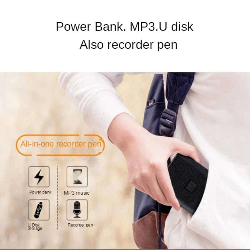 Hidden Voice Recorder Power Bank with 5000mAh and Long Recording - Image 6
