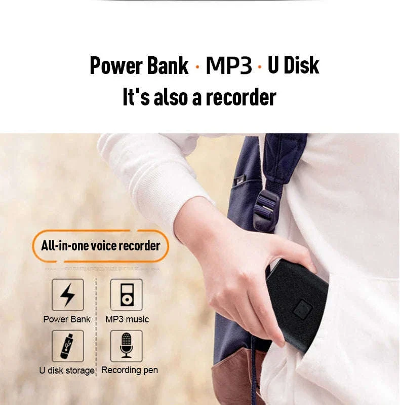 Hidden Voice Recorder Power Bank with 5000mAh and Long Recording - Image 8