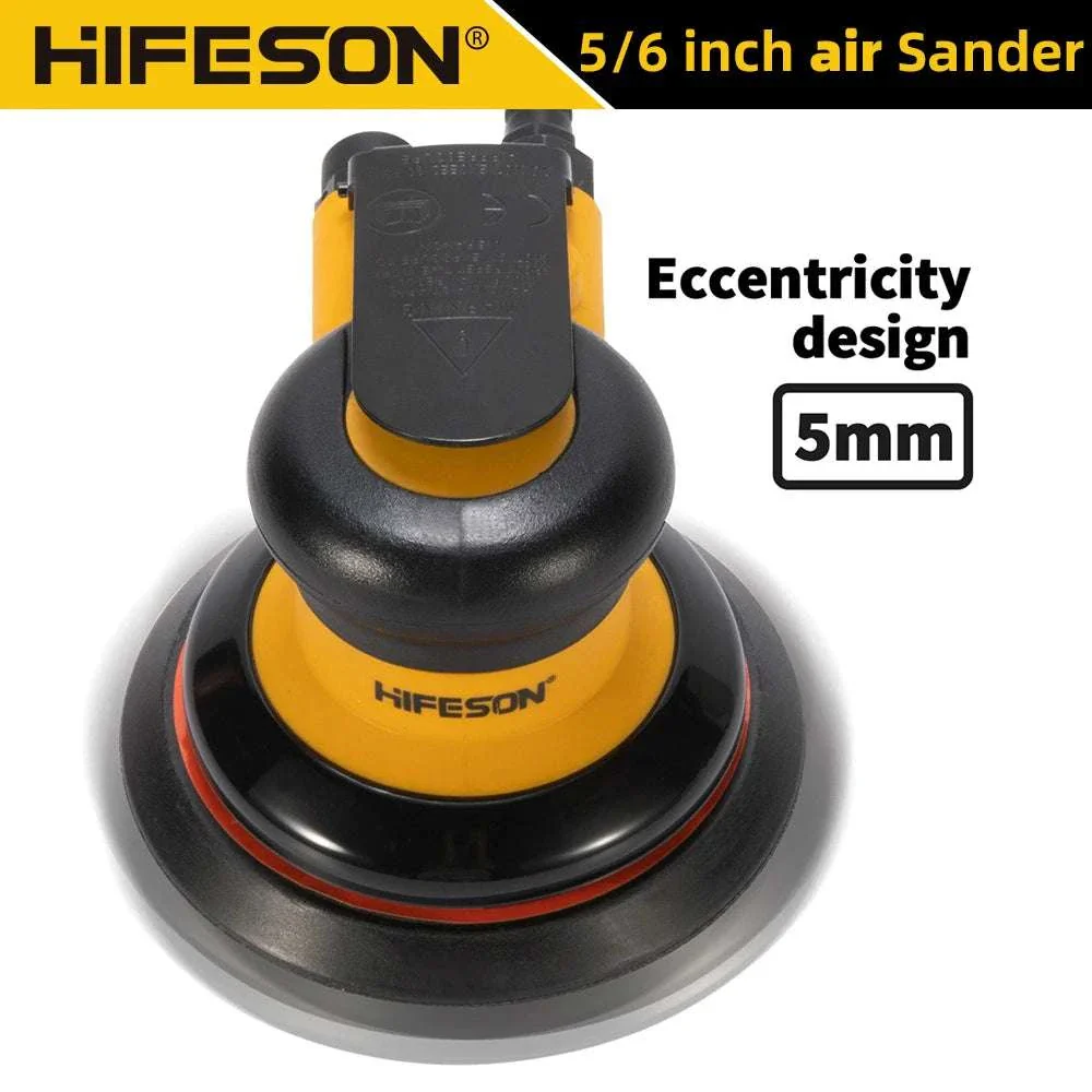 Pneumatic Orbital Sander 5"/6" 10000RPM Air Polisher EU Connector