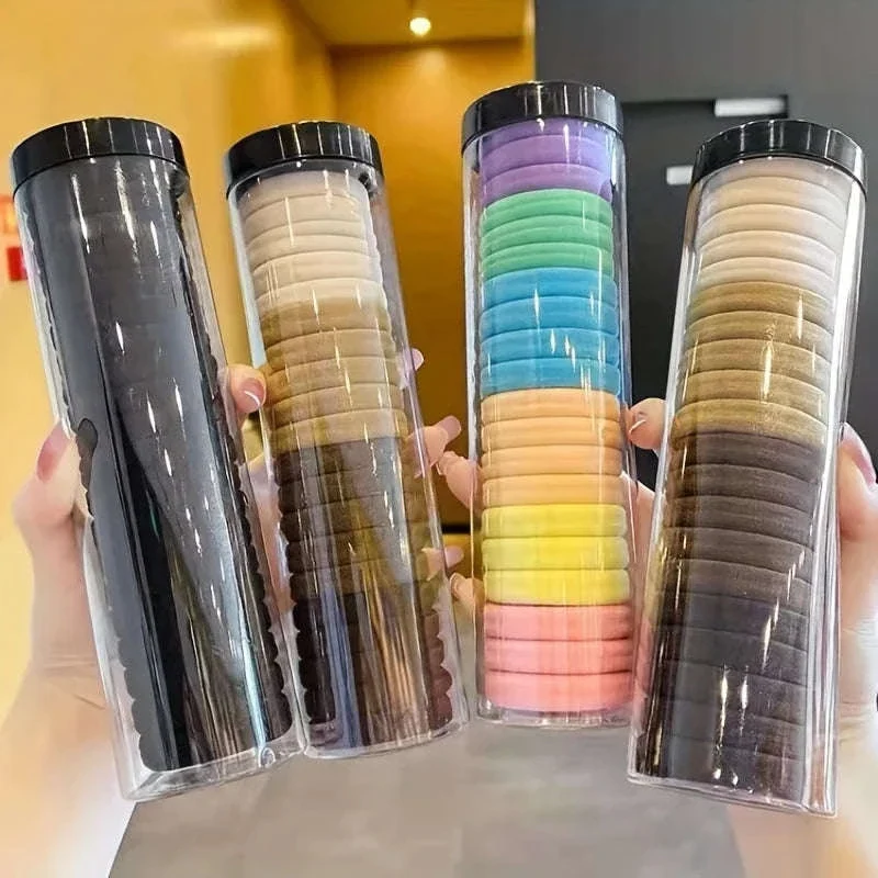 20-Pack High Elastic French Style Hair Rings