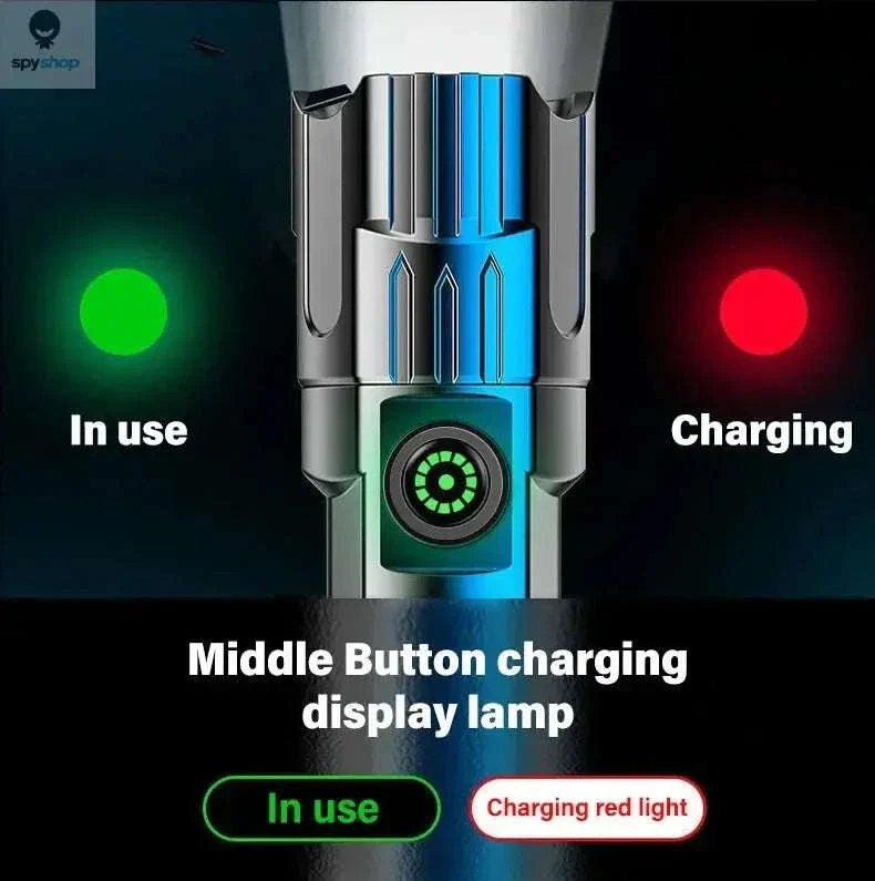 High Power LED Flashlight with Long-Range Beam and USB-C - Image 13