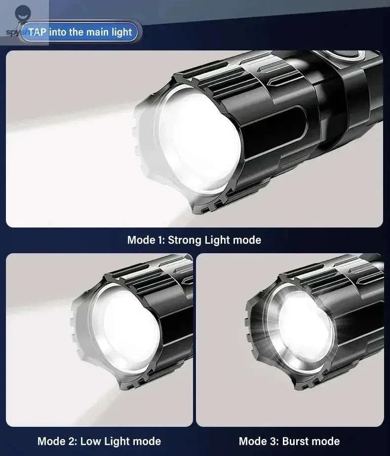 High Power LED Flashlight with Long-Range Beam and USB-C - Image 15