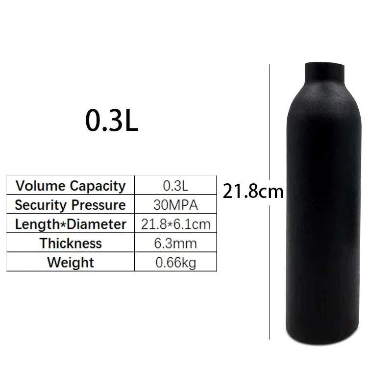 Aluminum CO2 Cylinder 30MPa M18×1.5 Thread for Aquarium & Gas Use - Image 12