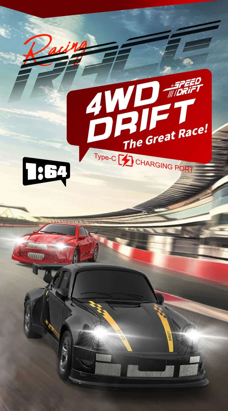 1/64 High Speed Drift RC Car 4WD for Precise Mini Drifts - Image 8