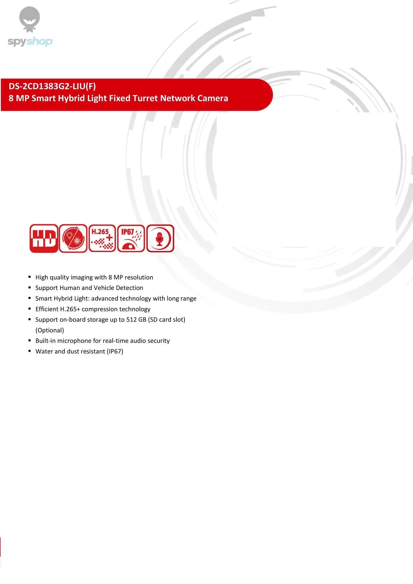 Hikvision 8MP 4K Turret IP Camera with Color Night Vision - Image 5