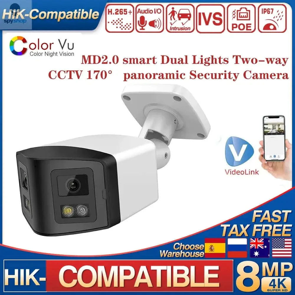 Panoramic 4MP Dual-Lens 180° IP Security Camera - Image 2