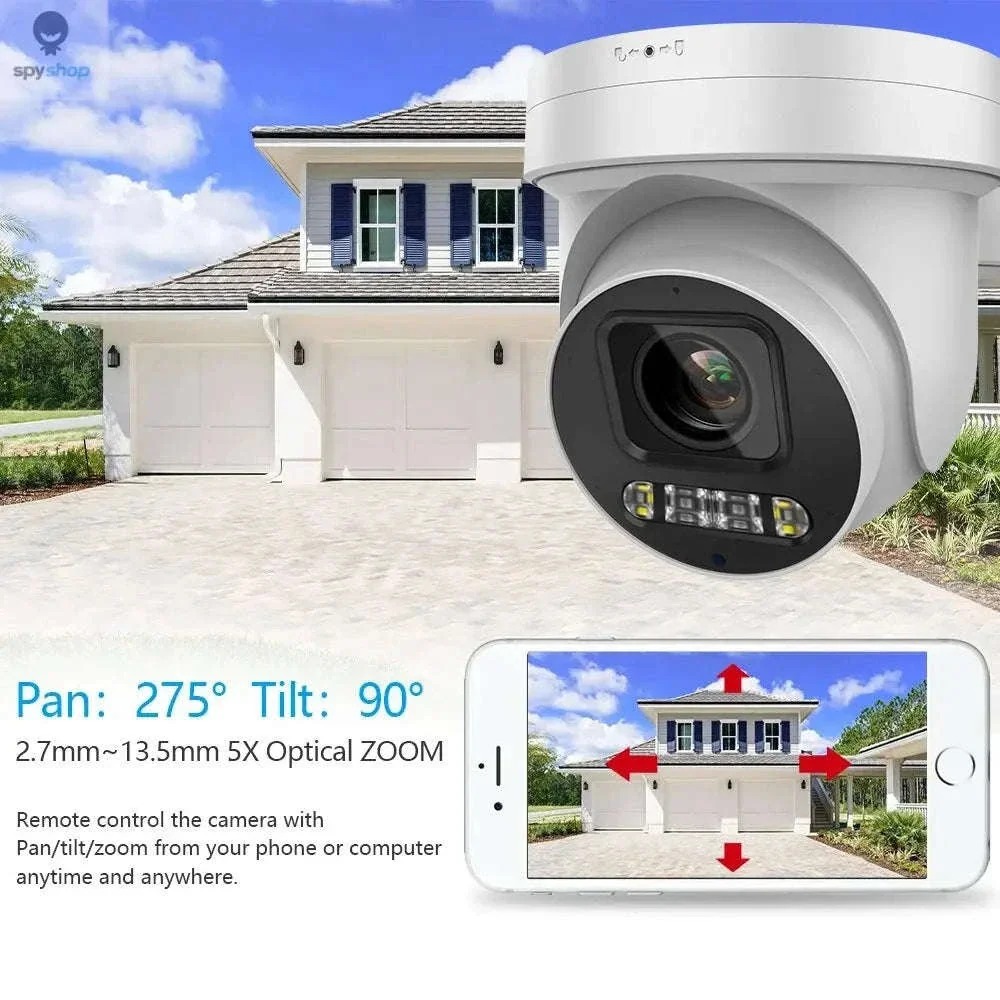 8MP PTZ Outdoor Security Camera with 5X Zoom and Dual Light - Image 28