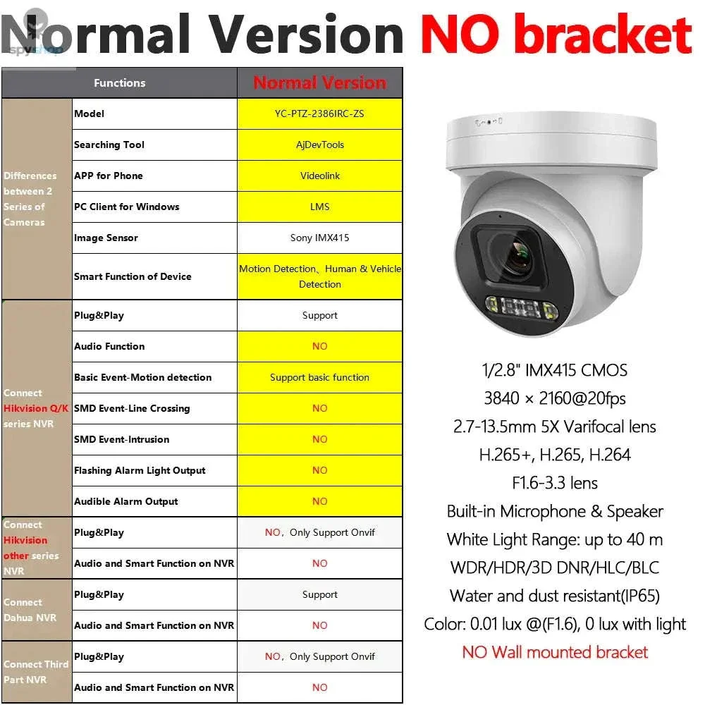 8MP PTZ Outdoor Security Camera with 5X Zoom and Dual Light - Image 33